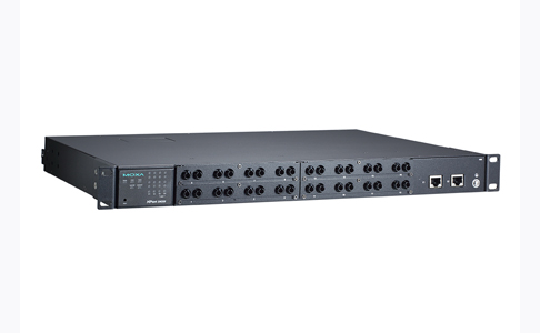 Moxa NPort S9650I-16-2HV-E-T - 16-port,3-in-1 rugged device server,2x10/100M RJ45 1588v2,2x10/100M RJ45,110/220 VDC/VAC by MOXA